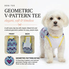 Geometric V-Pattern Tee Elegant Soft And Timeless