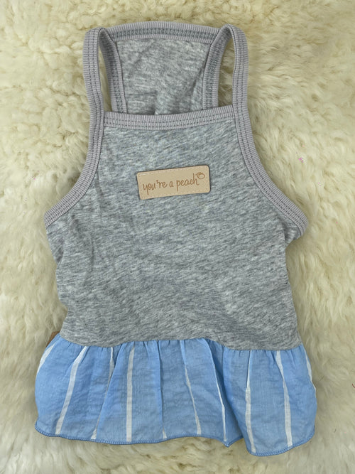 Blue Stripe Skirt Dress Easy And Playful