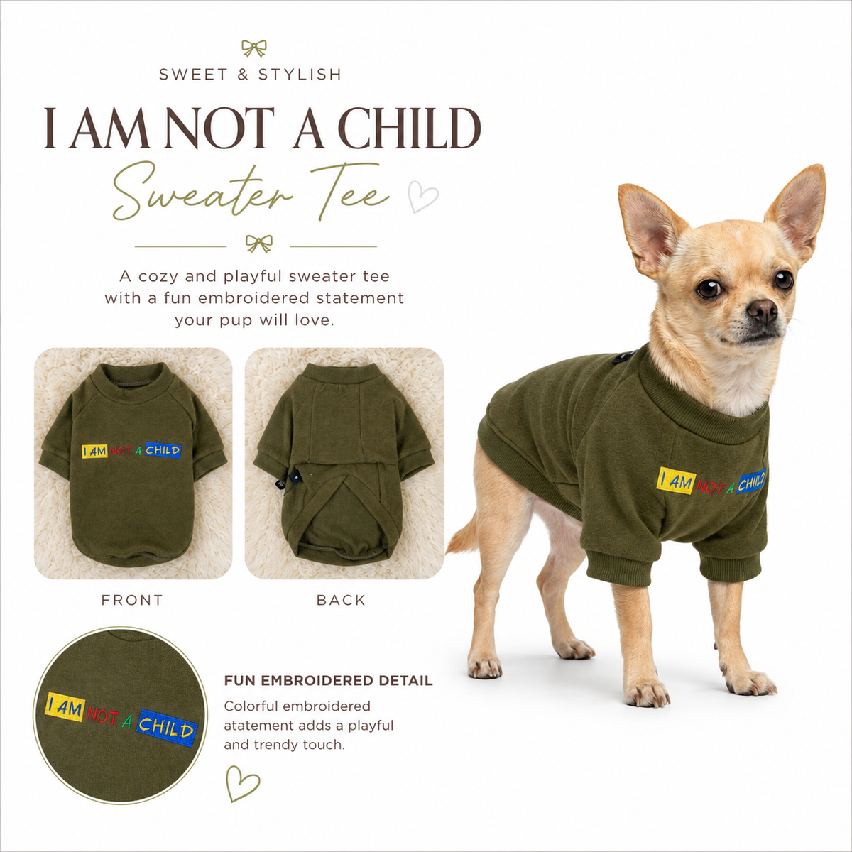 I Am Not A Child Sweater Tee