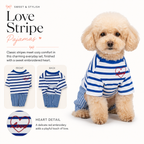 Love Stripe Pajamas