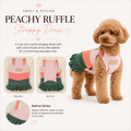 PEACHY RUFFLE STRAPPY DRESS