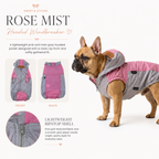 Rose Mist Hounded Windbreaker
